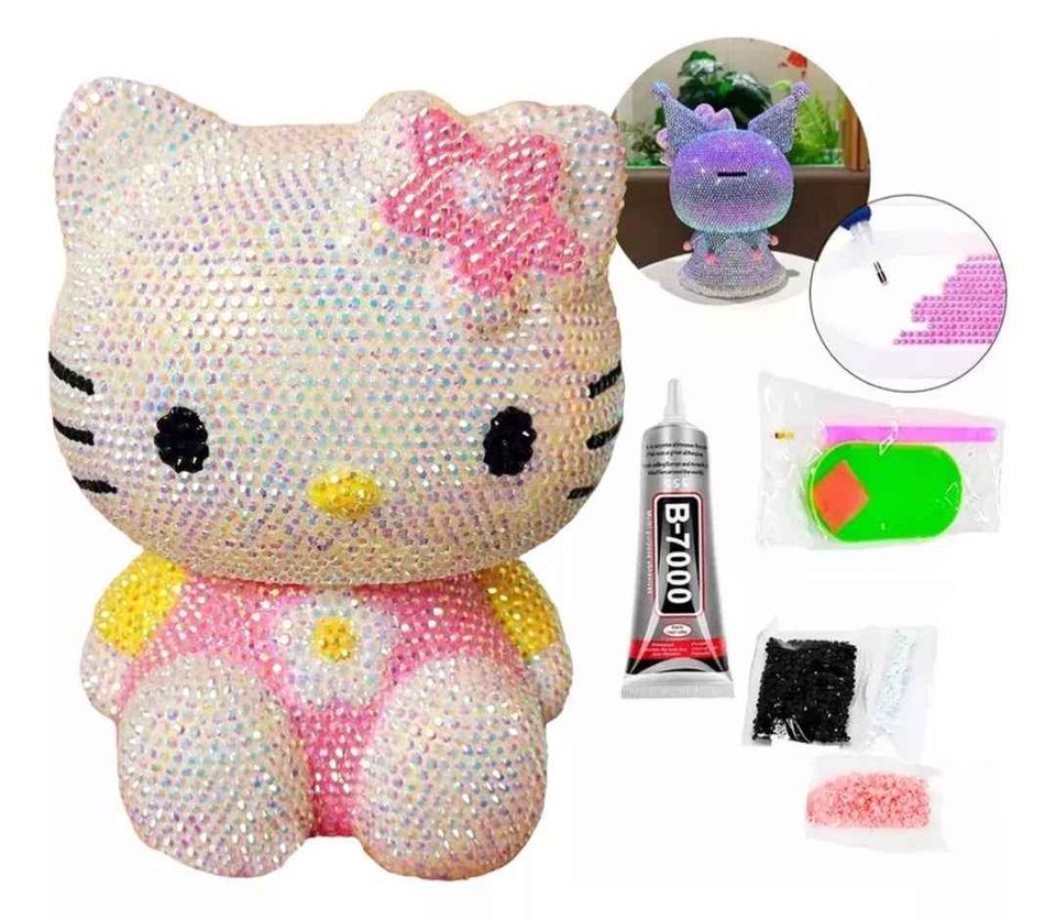 Miniatura 3 de Alcancía para decorar con piedras